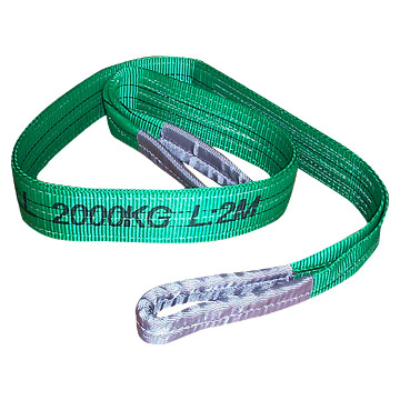 Heavy Duty EN1492-1 Polyester Double Ply Flat Webbing Sling with eyes (Hebebander) for lifting