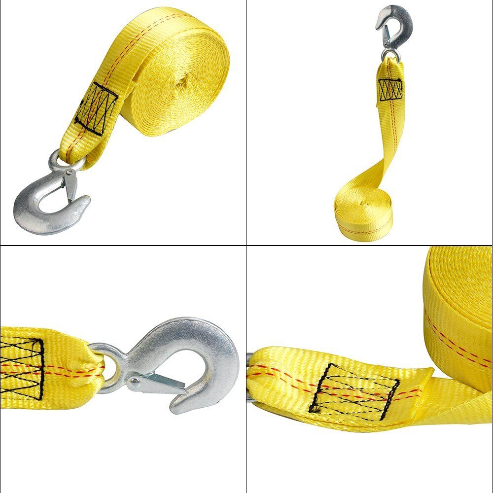 Heavy Duty Tow Boat Trailer Winch Strap with Snap Hook