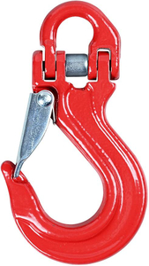 Forged G80 Clevis Hook With Connecting Link-Half Linked winch hook tow crane lift w/clevis safety latch