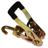 Heavy Duty Rubber Coated Ratchet buckle with swivel J hook for car strap-Rubber Handle Ratchet W/Swivel J hook
