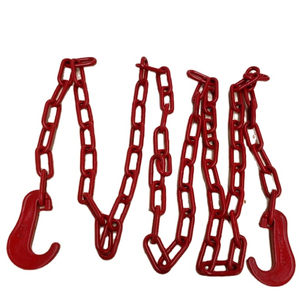 High Strength 13mm Alloy Powder Coating Lashing Chain with J/C type hook /flat hook