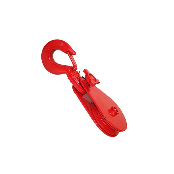 Heavy duty Single Sheave Hand Snatch Blocks pulley with hook