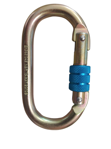 China Manfacturer Heavy Duty Climbing carabiners O-shape 25kN Climbing carabiner hook for outside clamping
